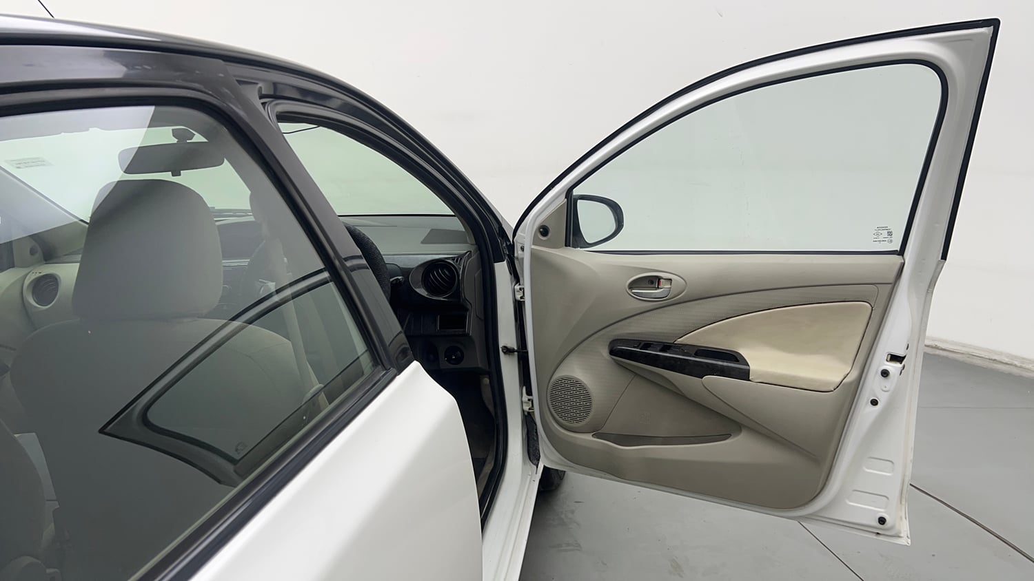 Used 2016 Toyota Etios Liva V Petrol Manual interior RIGHT FRONT DOOR OPEN VIEW