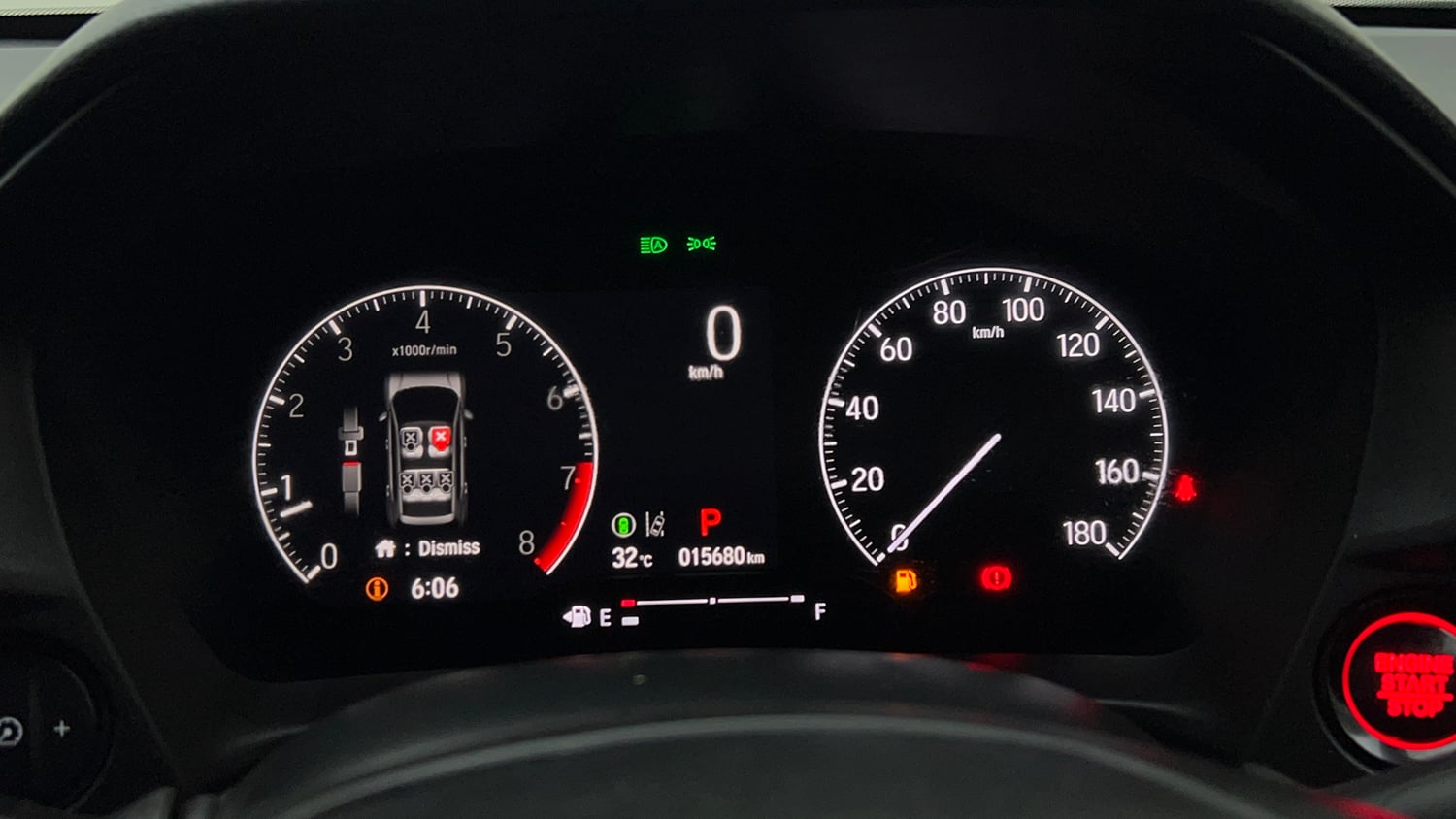 Used 2025 Honda Elevate ZX CVT Petrol Automatic interior CLUSTERMETER VIEW