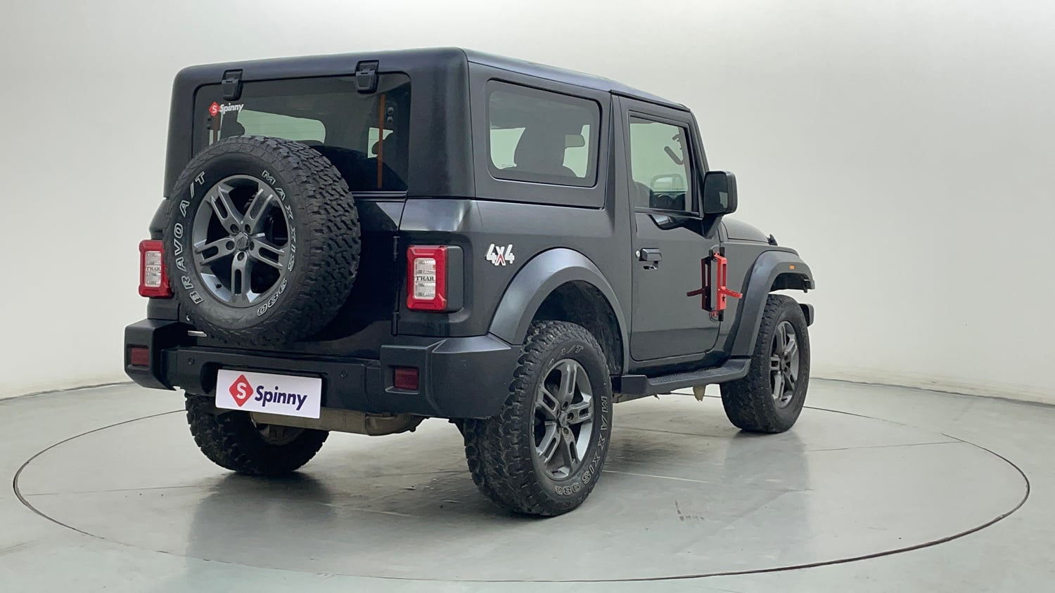 Used 2022 mahindra Thar LX Hard Top Petrol AT 4WD Petrol Automatic exterior RIGHT REAR CORNER VIEW