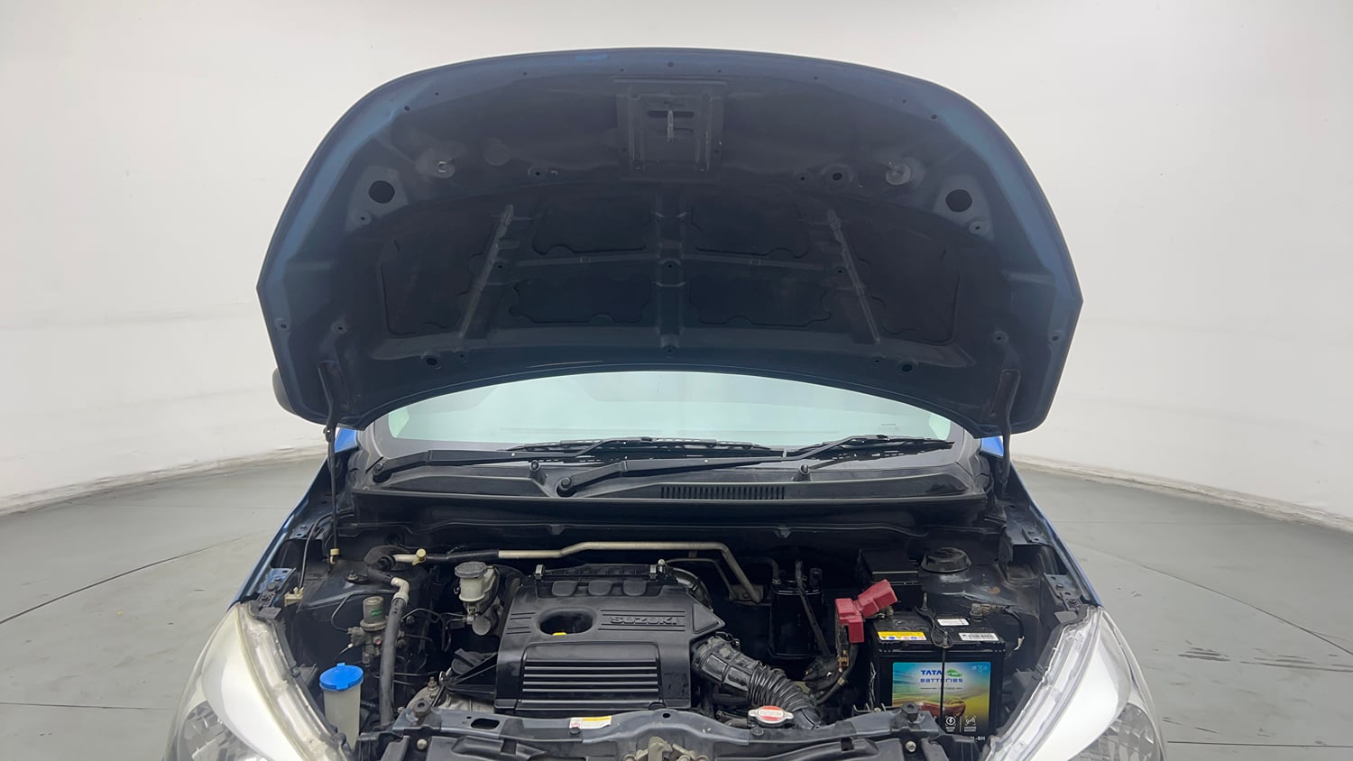 Used 2015 Maruti Suzuki Celerio VXi AMT Petrol Automatic engine ENGINE & BONNET OPEN FRONT VIEW