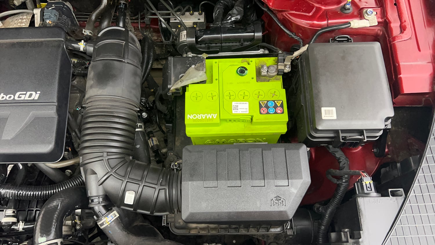Used 2022 Kia Seltos GTX Plus 1.4 Petrol Manual engine ENGINE LEFT SIDE VIEW