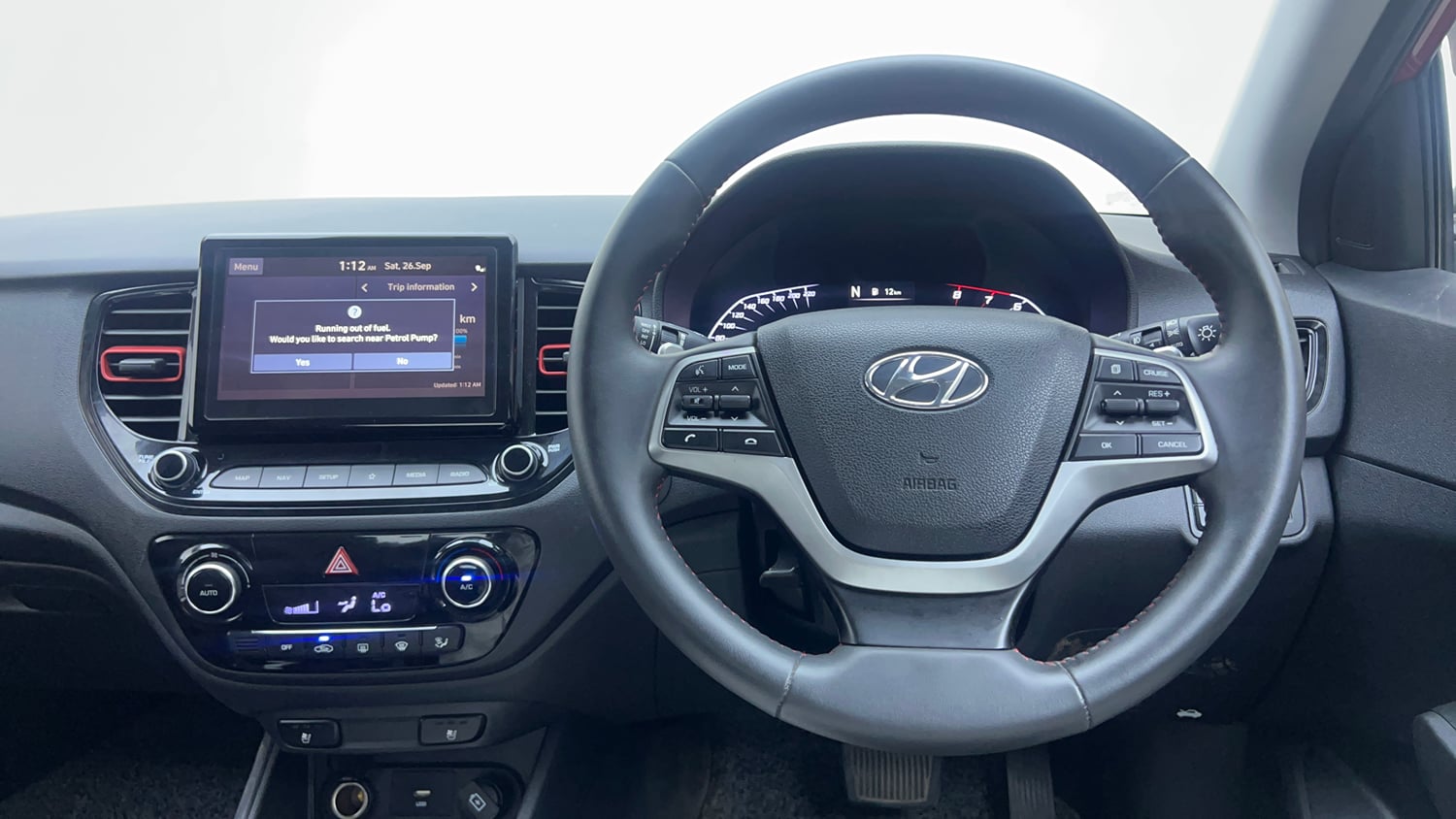 Used 2021 Hyundai Verna SX (O) 1.0 Turbo DCT Petrol Automatic interior STEERING VIEW