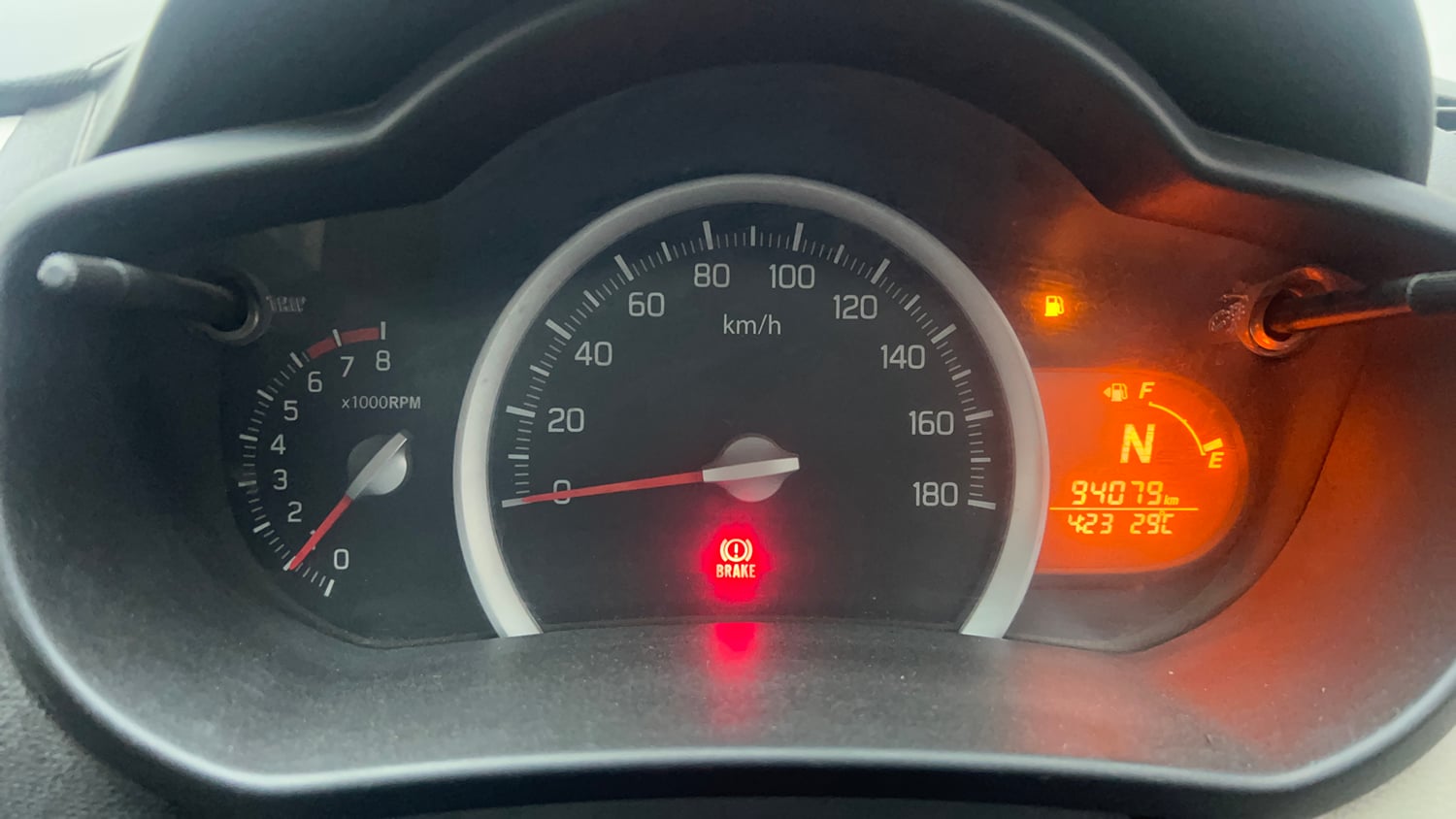 Used 2015 Maruti Suzuki Celerio VXi AMT Petrol Automatic interior CLUSTERMETER VIEW