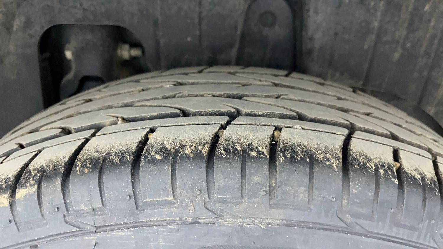 Used 2023 Mahindra XUV 300 W4 1.2 Petrol Petrol Manual tyres LEFT REAR TYRE TREAD VIEW
