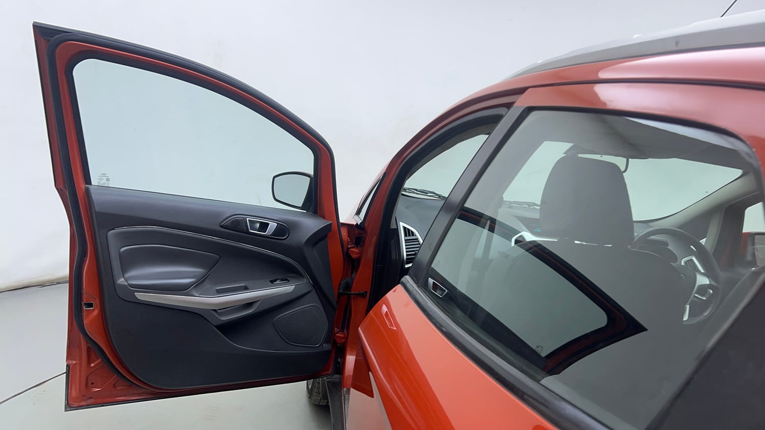 Used 2016 Ford EcoSport Titanium+ 1.5L TDCi Diesel Manual interior LEFT FRONT DOOR OPEN VIEW