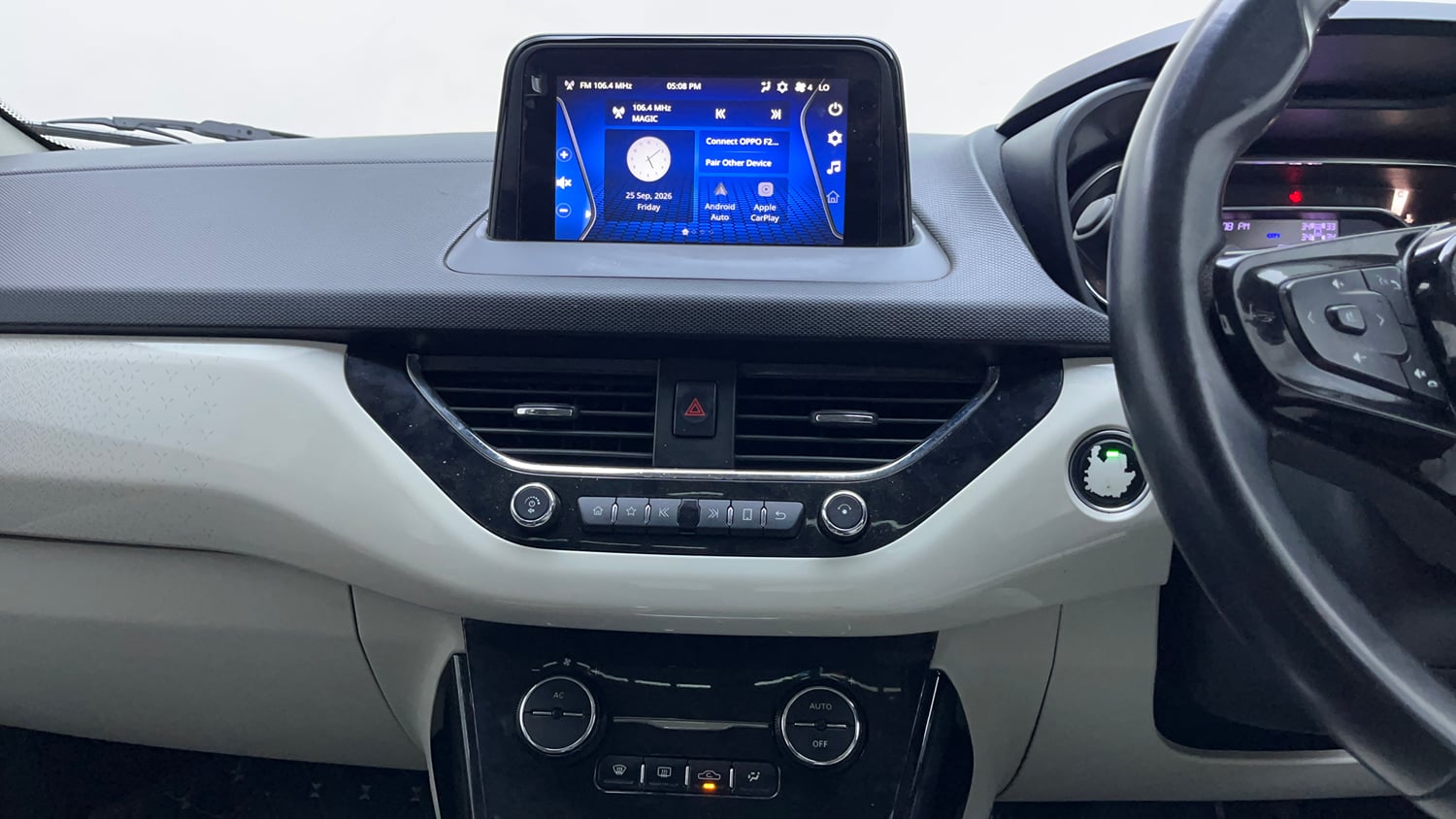 Used 2020 Tata Nexon XZA Plus (O) Dual Tone Petrol Automatic interior MUSIC SYSTEM & AC CONTROL VIEW