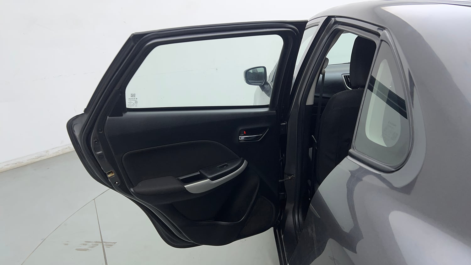 Used 2018 Maruti Suzuki Baleno Delta 1.2 Petrol Manual interior LEFT REAR DOOR OPEN VIEW
