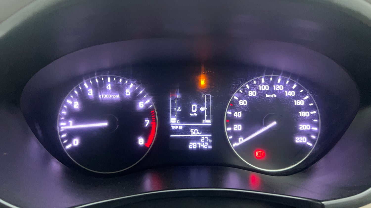 Used 2018 Hyundai Elite i20 Magna Executive 1.2 Petrol Manual interior CLUSTERMETER VIEW