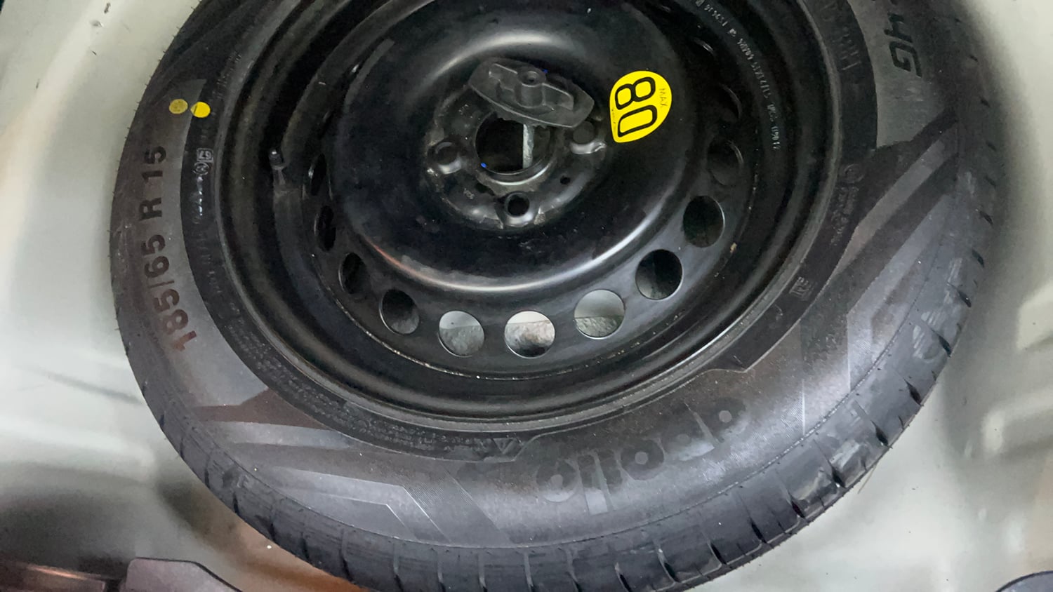 Used 2023 Maruti Suzuki Baleno Alpha MT Petrol Manual tyres SPARE TYRE VIEW