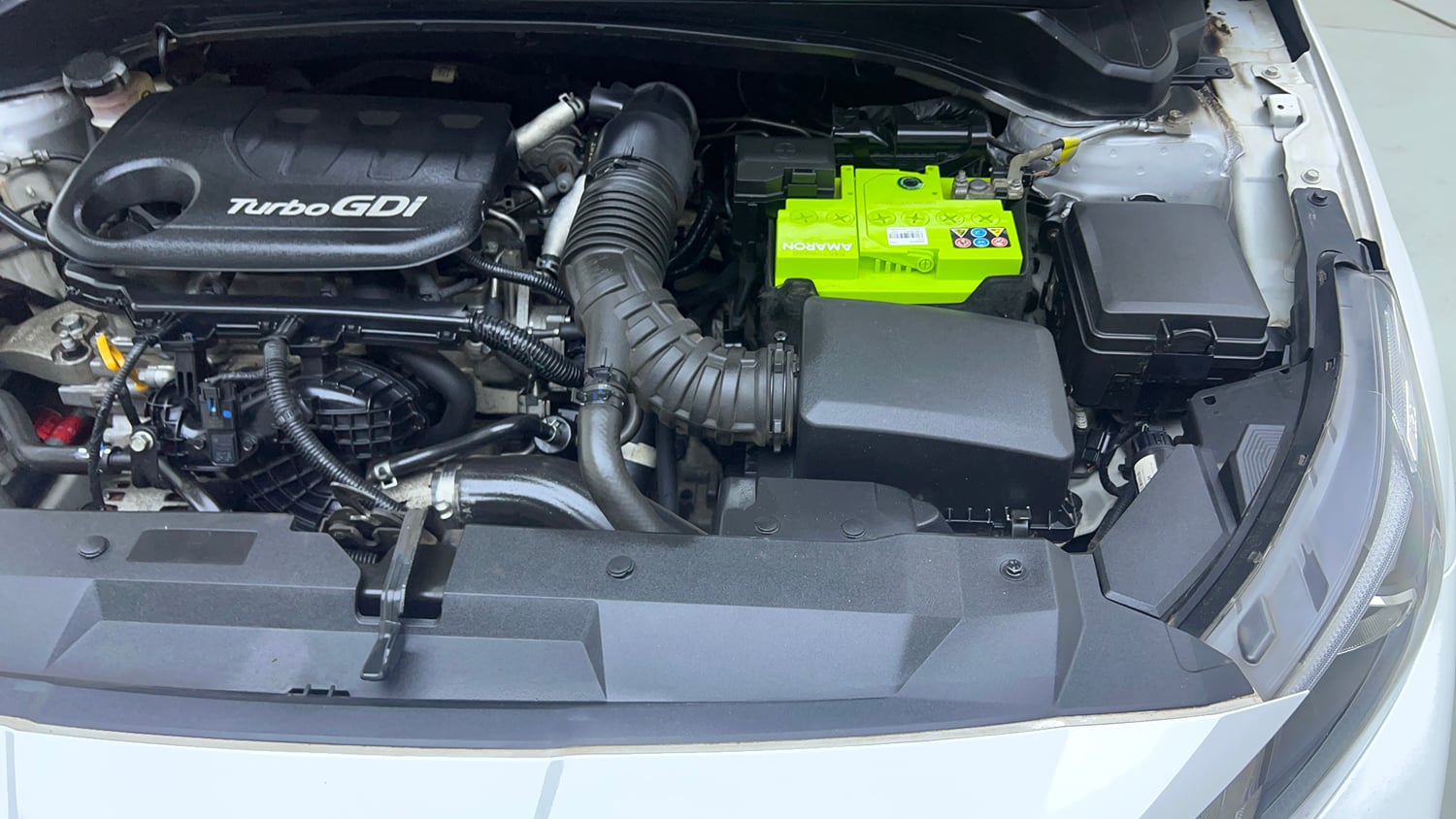 Used 2021 Hyundai New i20 Asta (O) 1.0 Turbo DCT Petrol Automatic engine ENGINE LEFT SIDE VIEW