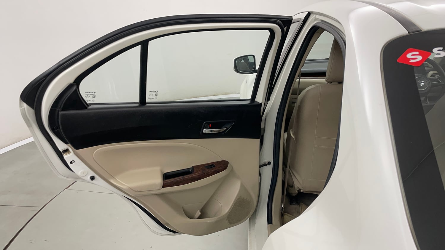 Used 2018 Maruti Suzuki Dzire VDi AMT Diesel Automatic interior LEFT REAR DOOR OPEN VIEW