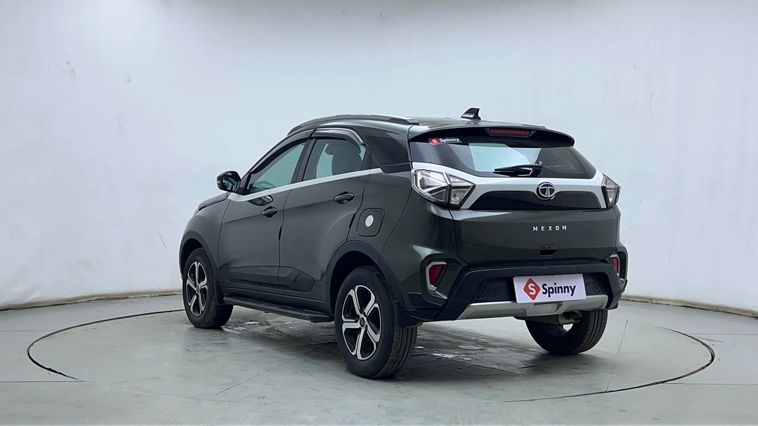 Used 2022 Tata Nexon XZ Plus (Premium) Petrol Manual exterior LEFT REAR CORNER VIEW