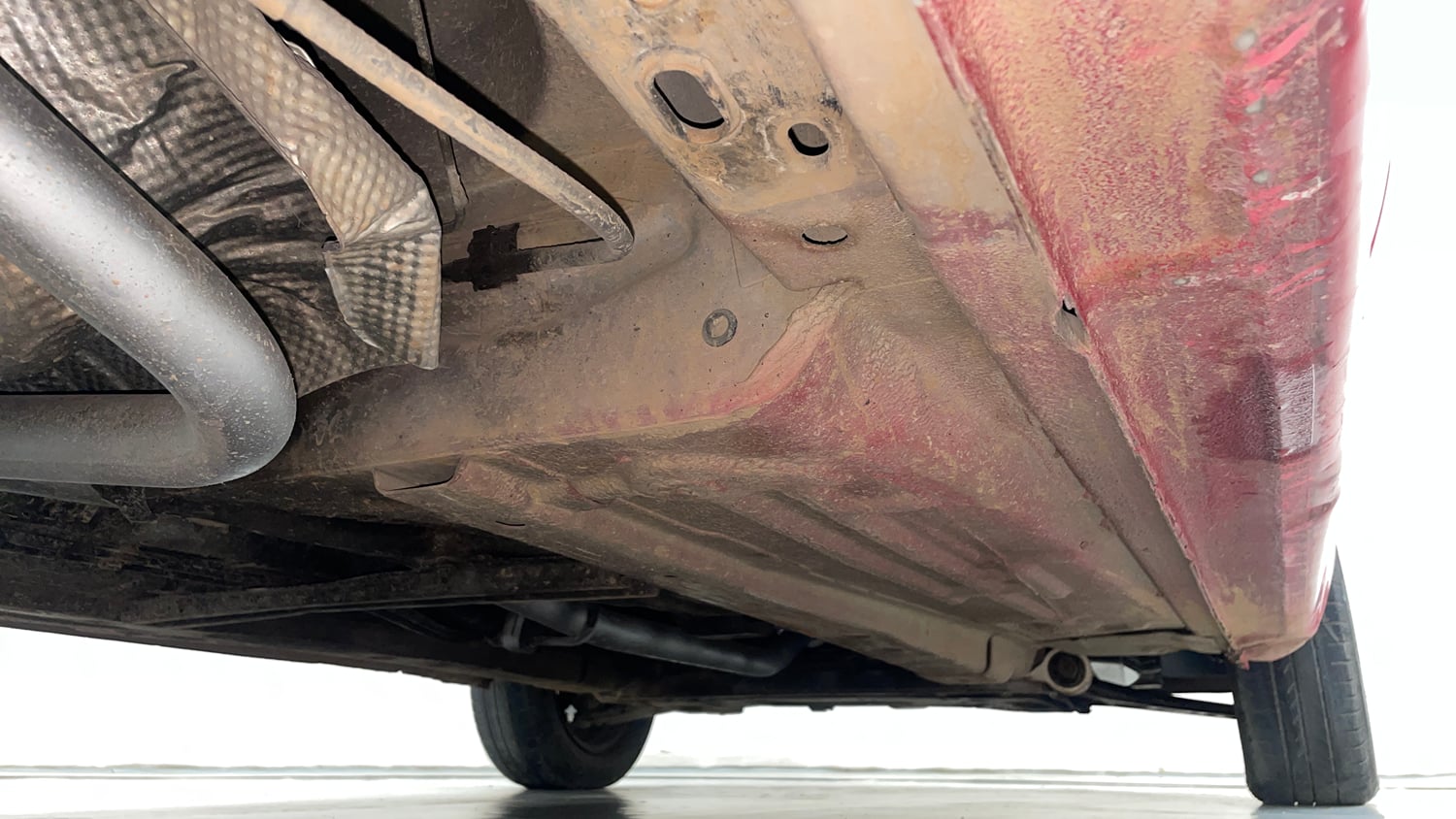 Used 2012 Ford Figo Duratorq Diesel EXI 1.4 Diesel Manual extra REAR RIGHT UNDERBODY VIEW