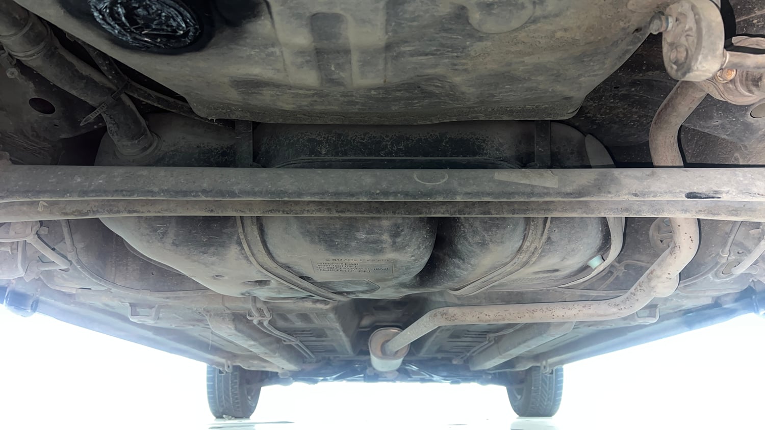 Used 2015 Maruti Suzuki Celerio VXi AMT Petrol Automatic extra REAR UNDERBODY VIEW (TAKEN FROM REAR)