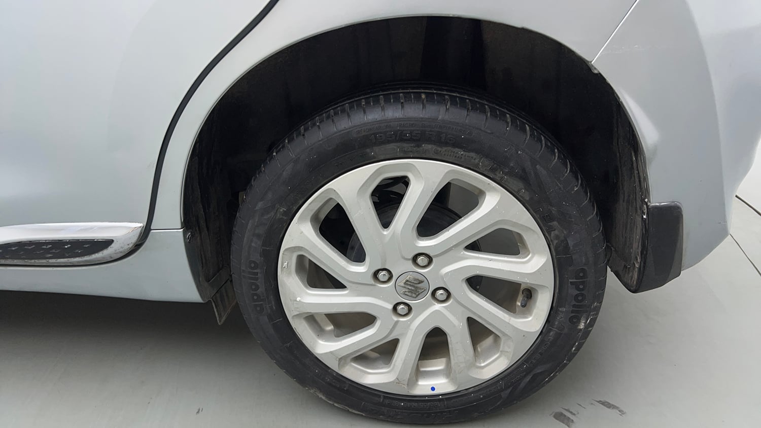 Used 2024 Maruti Suzuki Baleno Zeta MT Petrol Manual tyres LEFT REAR TYRE RIM VIEW