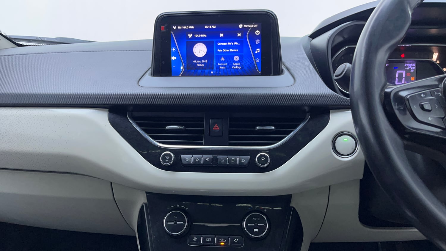 Used 2020 Tata Nexon XZA Plus (O) Petrol Automatic interior MUSIC SYSTEM & AC CONTROL VIEW
