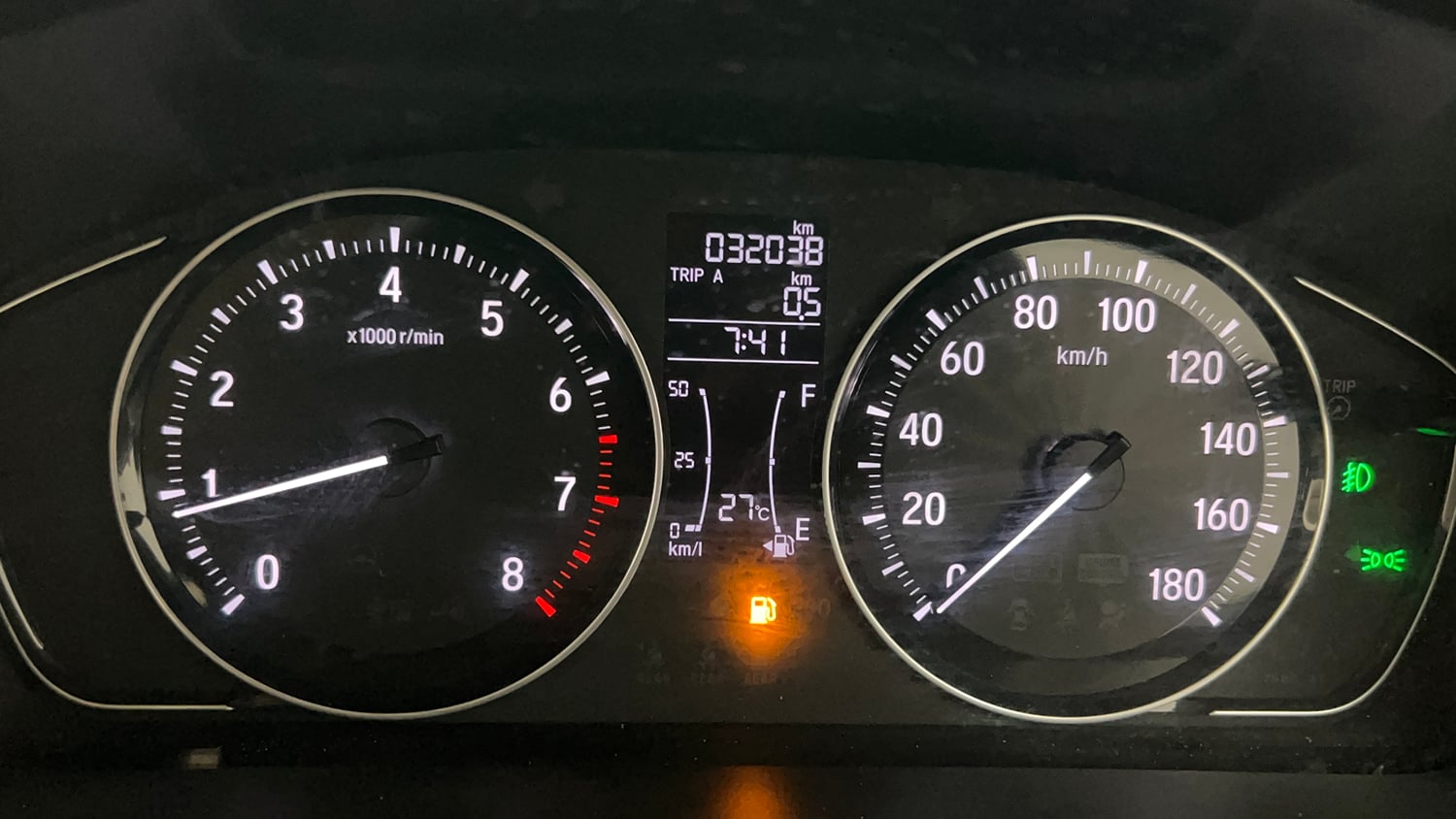 Used 2025 honda Amaze 2nd Generation VX 1.2 Petrol MT Petrol Manual interior CLUSTERMETER VIEW