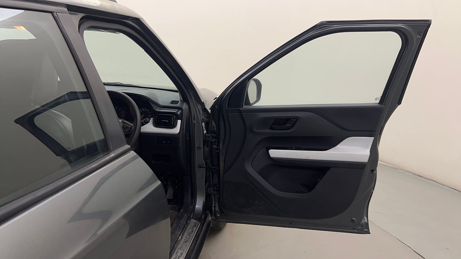 Used 2023 Tata Punch Pure MT Petrol Manual interior RIGHT FRONT DOOR OPEN VIEW