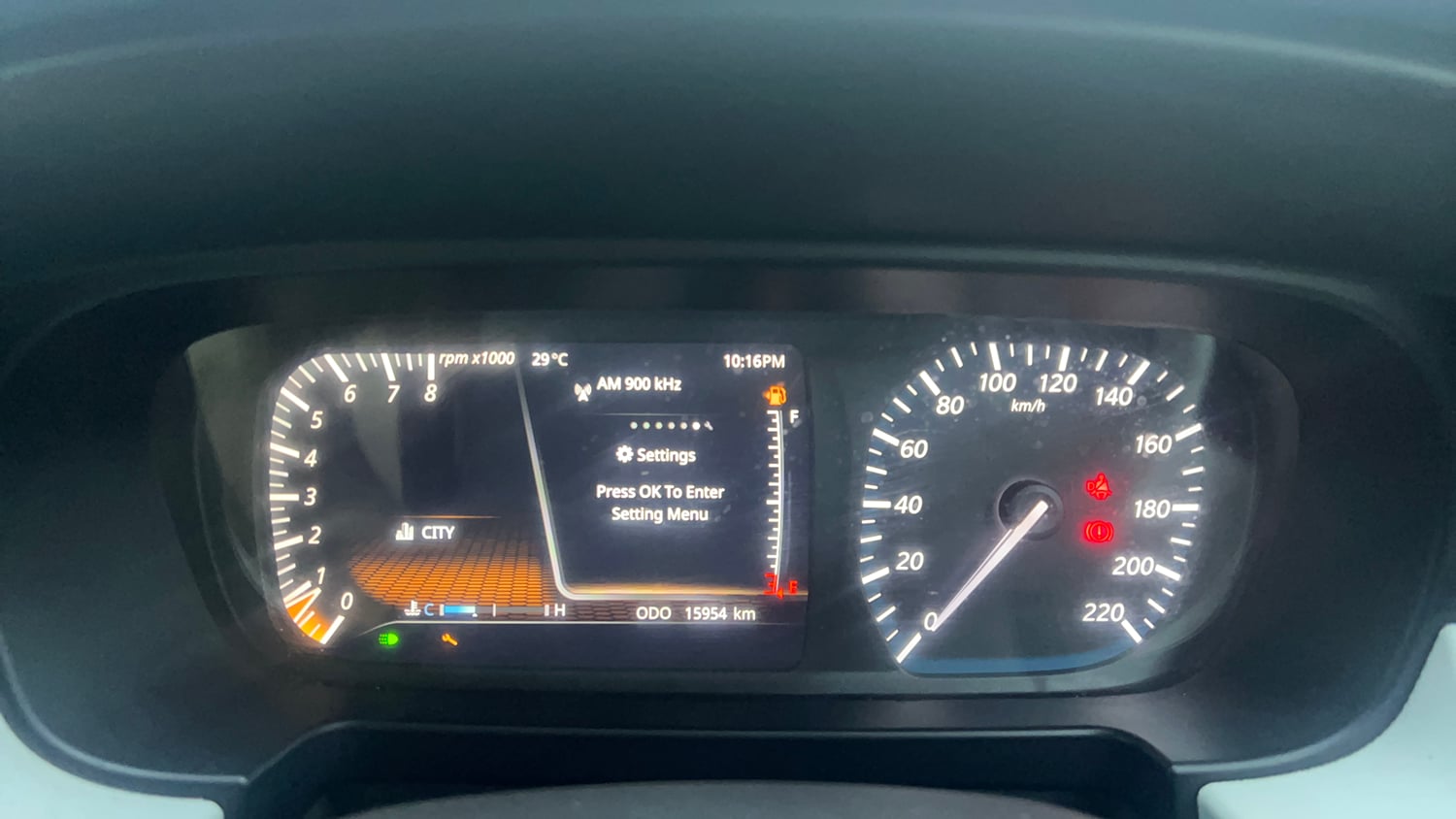 Used 2024 Tata Punch Creative Dual Tone MT Sunroof Petrol Manual interior CLUSTERMETER VIEW