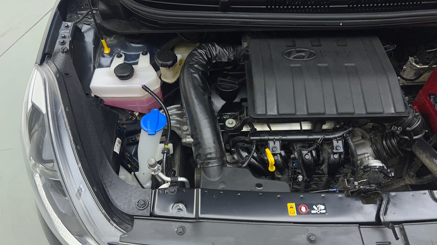 Used 2023 Hyundai Grand i10 Nios Sportz AMT 1.2 Kappa VTVT Petrol Automatic engine ENGINE RIGHT SIDE VIEW