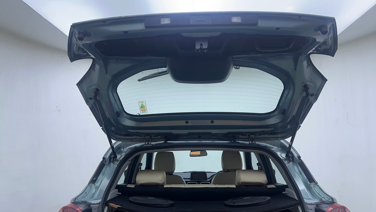 Used 2024 Tata Punch Creative Dual Tone MT Sunroof Petrol Manual interior DICKY DOOR OPEN VIEW