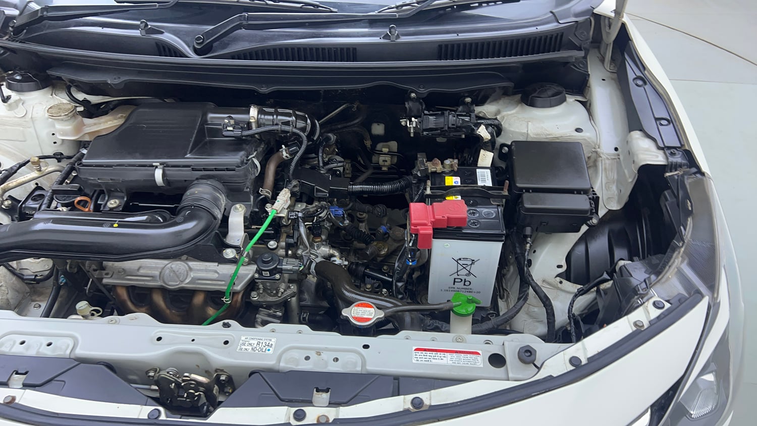 Used 2023 Maruti Suzuki Baleno Alpha MT Petrol Manual engine ENGINE LEFT SIDE VIEW