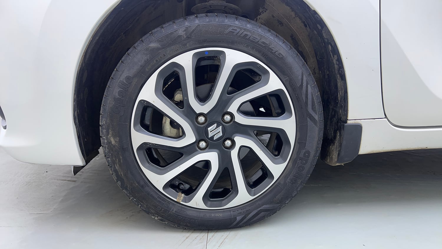 Used 2023 Maruti Suzuki Baleno Alpha MT Petrol Manual tyres LEFT FRONT TYRE RIM VIEW