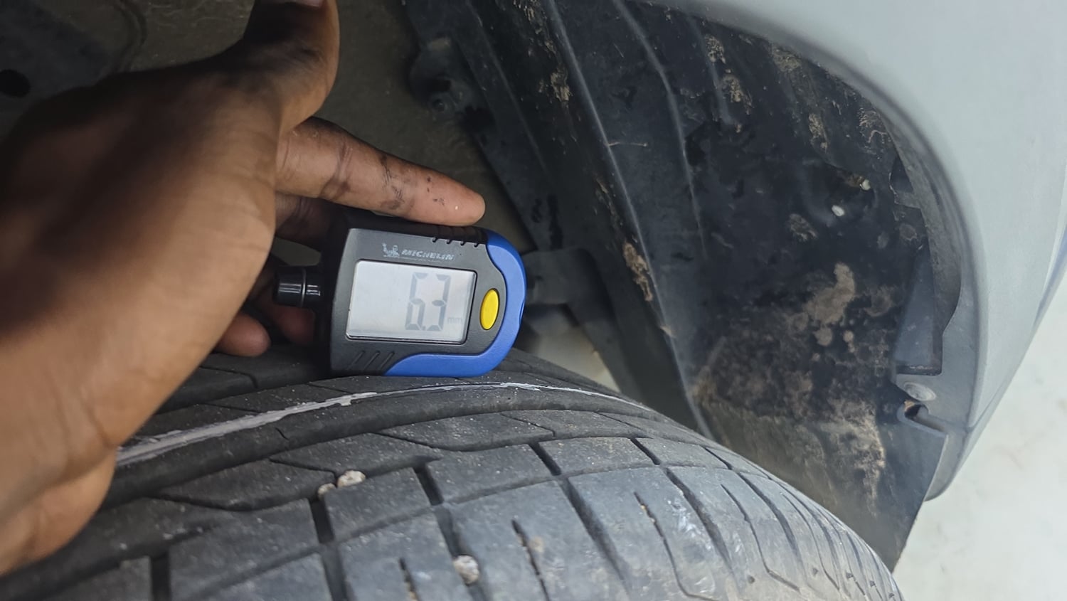 Used 2023 Tata Nexon Fearless Plus S 1.2 Revotron Petrol 6MT DT Petrol Manual tyres RIGHT REAR TYRE TREAD VIEW