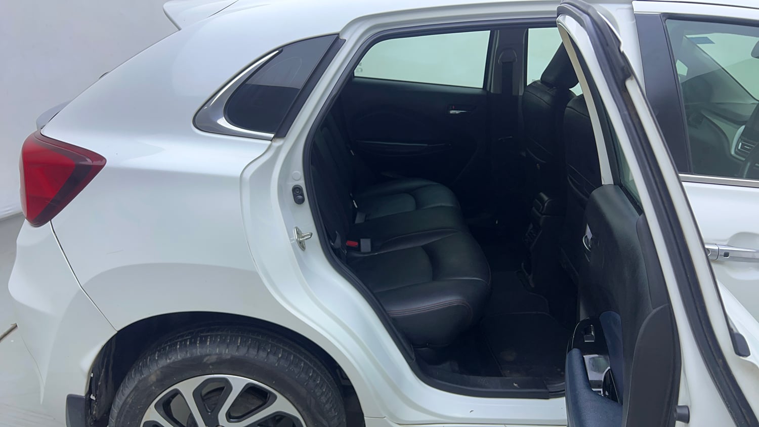 Used 2023 Maruti Suzuki Baleno Alpha MT Petrol Manual interior RIGHT SIDE REAR DOOR CABIN VIEW