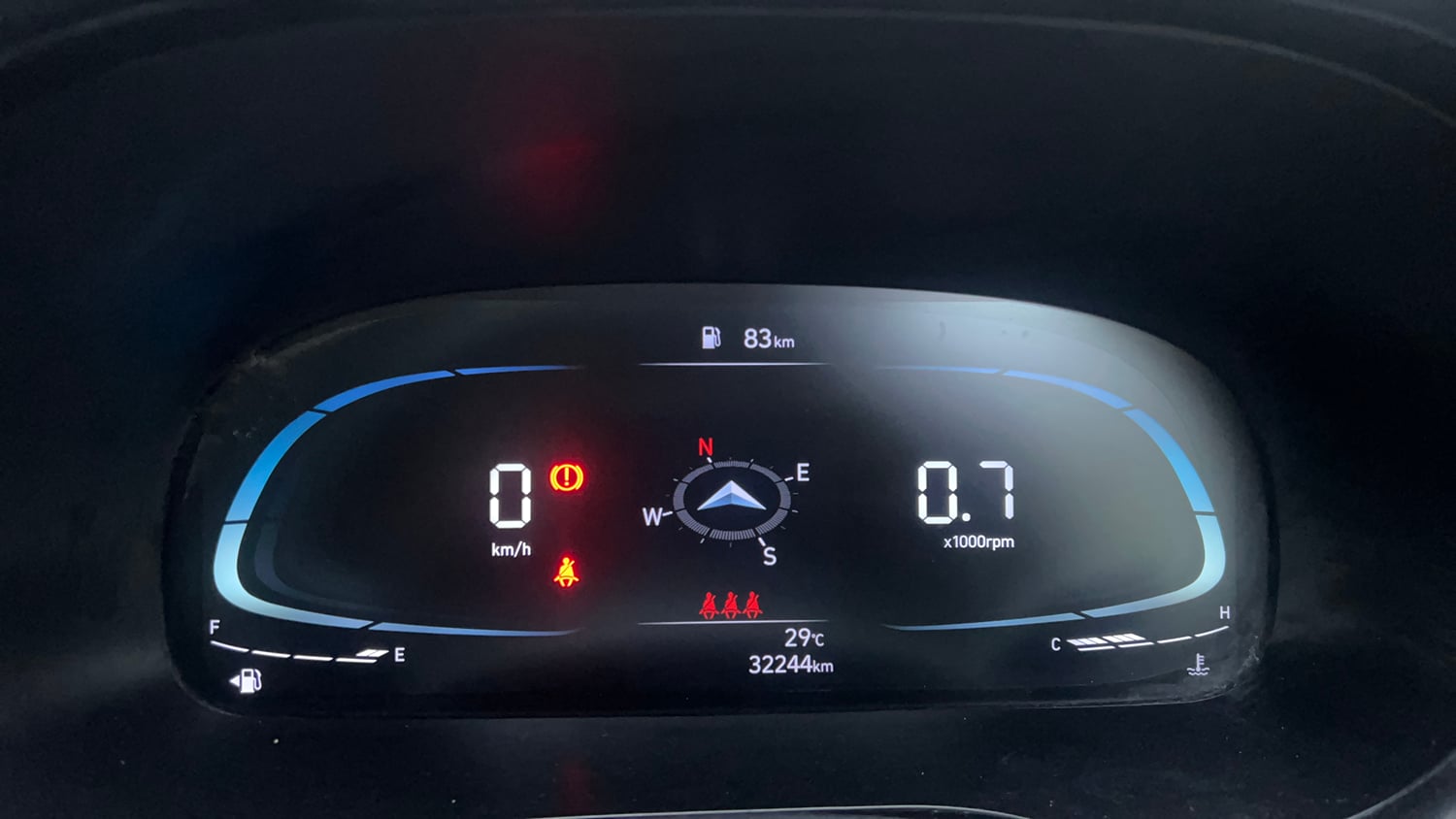 Used 2025 Hyundai Exter SX (O) Connect 1.2 MT Petrol Manual interior CLUSTERMETER VIEW