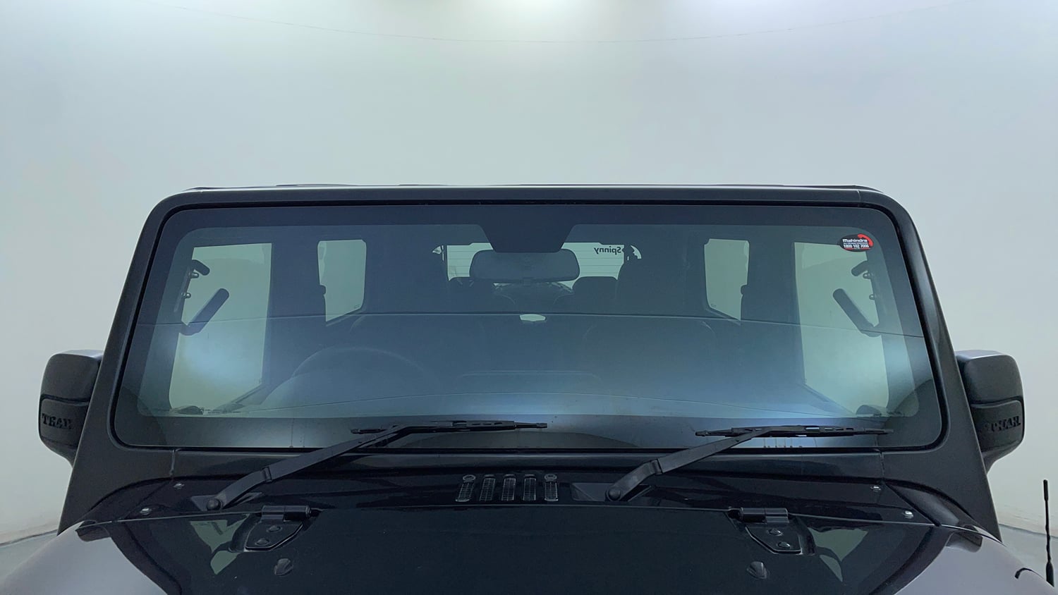 Used 2022 mahindra Thar LX Hard Top Petrol AT 4WD Petrol Automatic exterior FRONT WINDSHIELD VIEW