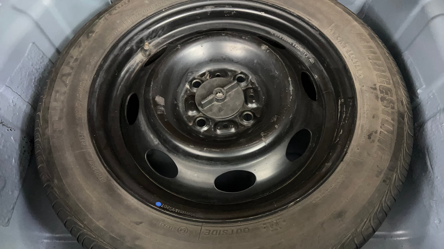 Used 2014 Tata Zest XM Petrol Petrol Manual tyres SPARE TYRE VIEW