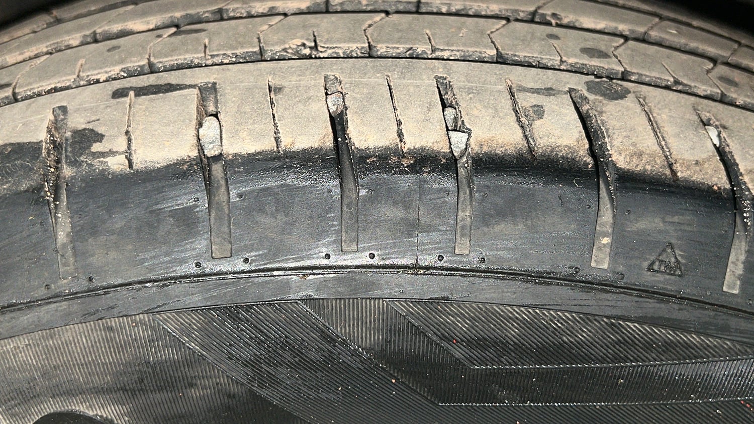 Used 2019 Honda WR-V VX MT Petrol Petrol Manual tyres RIGHT FRONT TYRE TREAD VIEW