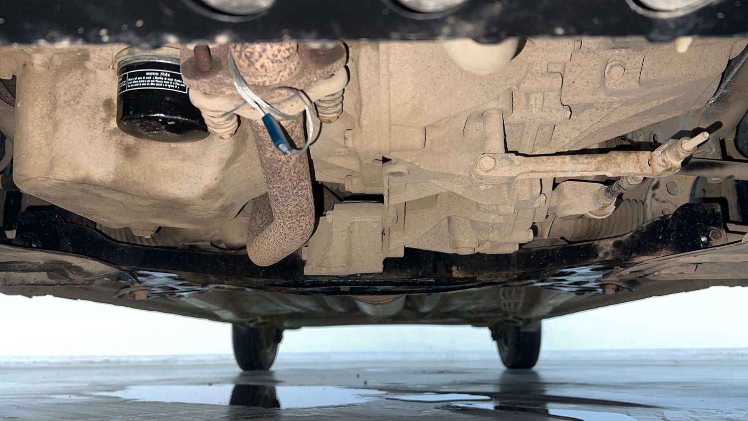 Used 2022 Maruti Suzuki Wagon R 1.0 LXi (O) 1.0 Petrol Manual extra FRONT LEFT UNDERBODY VIEW