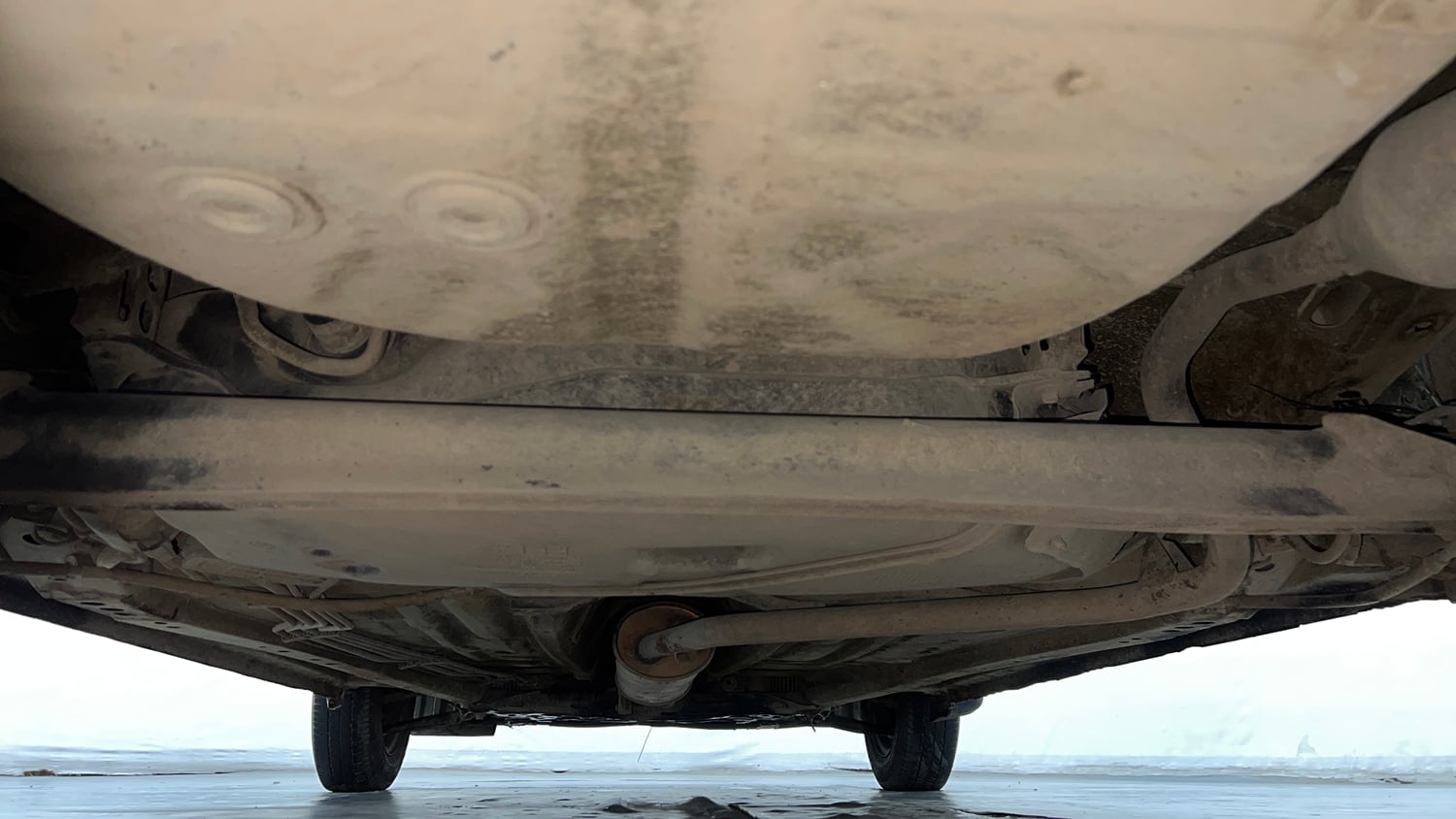 Used 2020 Maruti Suzuki Wagon R LXi (O) 1.0 CNG Cng Manual extra REAR UNDERBODY VIEW (TAKEN FROM REAR)