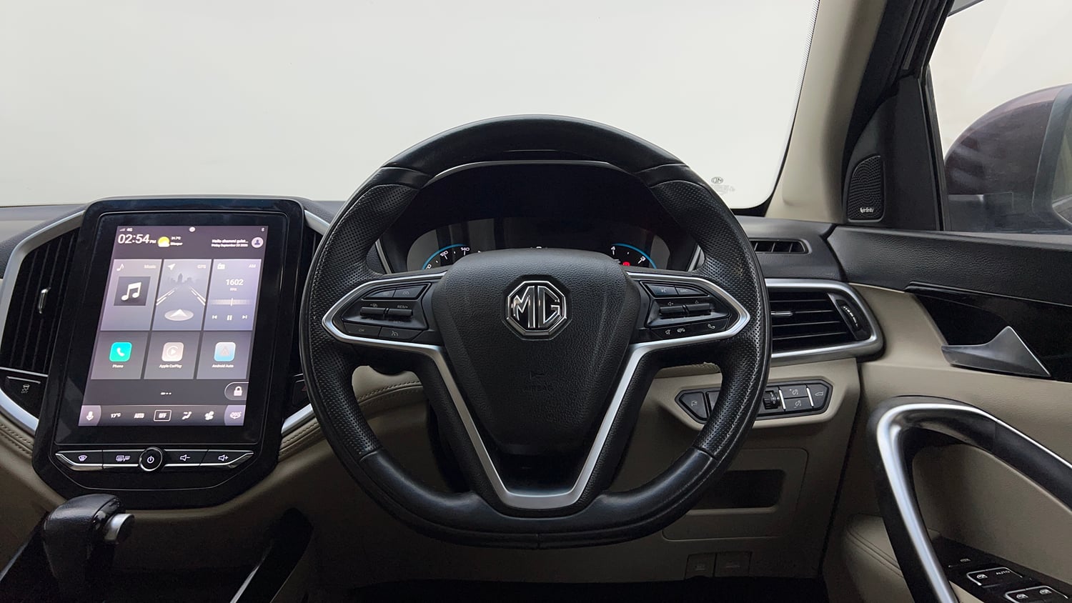 Used 2021 MG Motors Hector Sharp 1.5 Petrol CVT Petrol Automatic interior STEERING VIEW