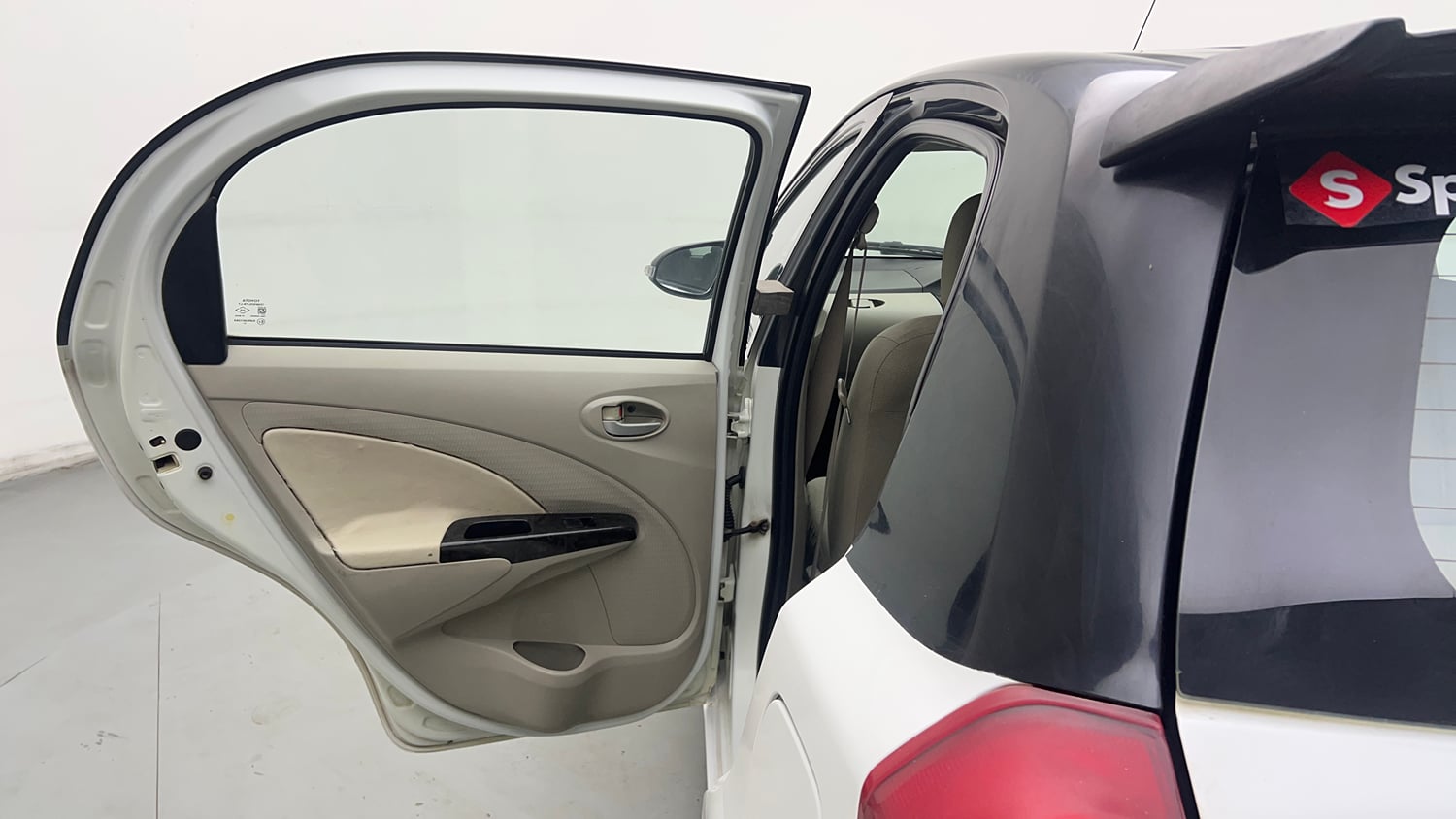 Used 2016 Toyota Etios Liva V Petrol Manual interior LEFT REAR DOOR OPEN VIEW
