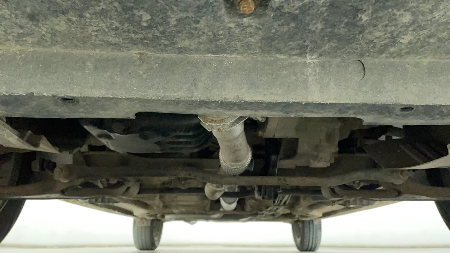 Used 2018 Tata Tiago Revotron XZ Petrol Manual extra FRONT LEFT UNDERBODY VIEW