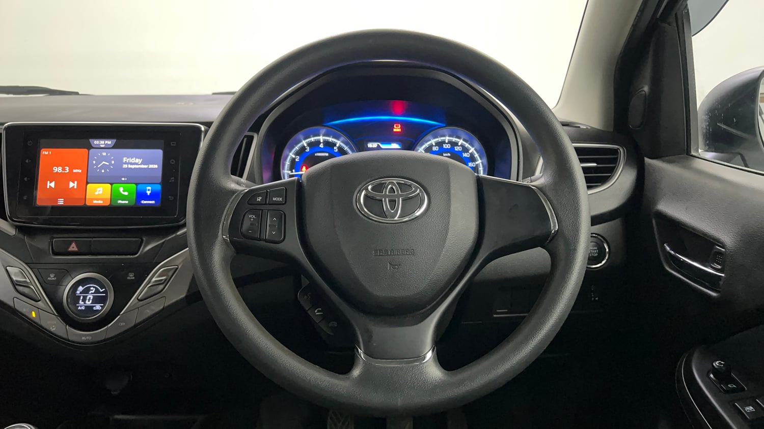 Used 2021 Toyota Glanza G Petrol Manual interior STEERING VIEW