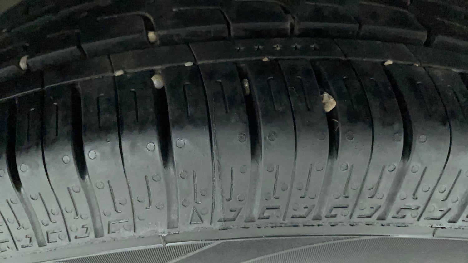 Used 2020 Honda Jazz ZX CVT Petrol Automatic tyres RIGHT REAR TYRE TREAD VIEW