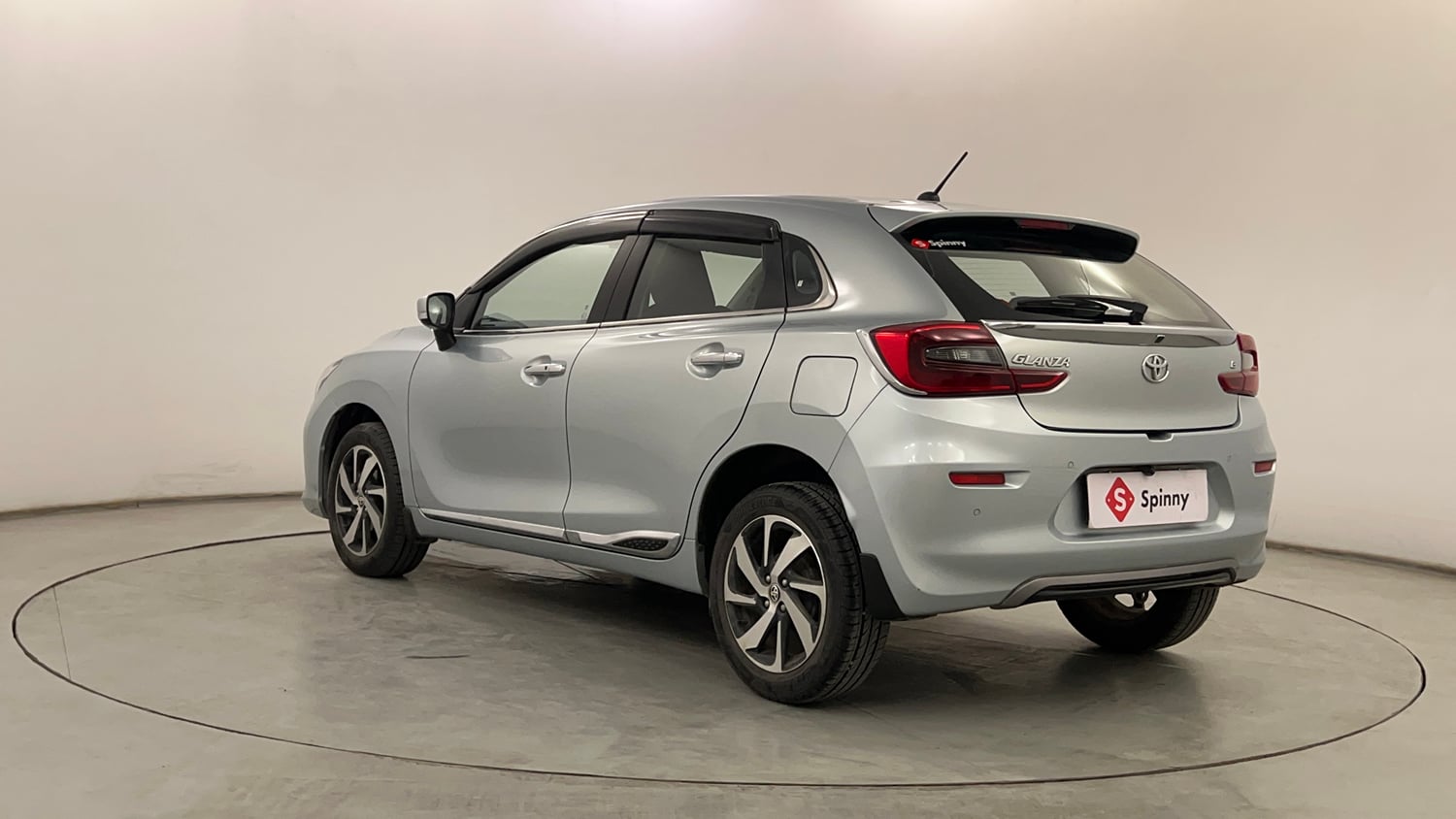 Used 2022 Toyota Glanza G Petrol Manual exterior LEFT REAR CORNER VIEW