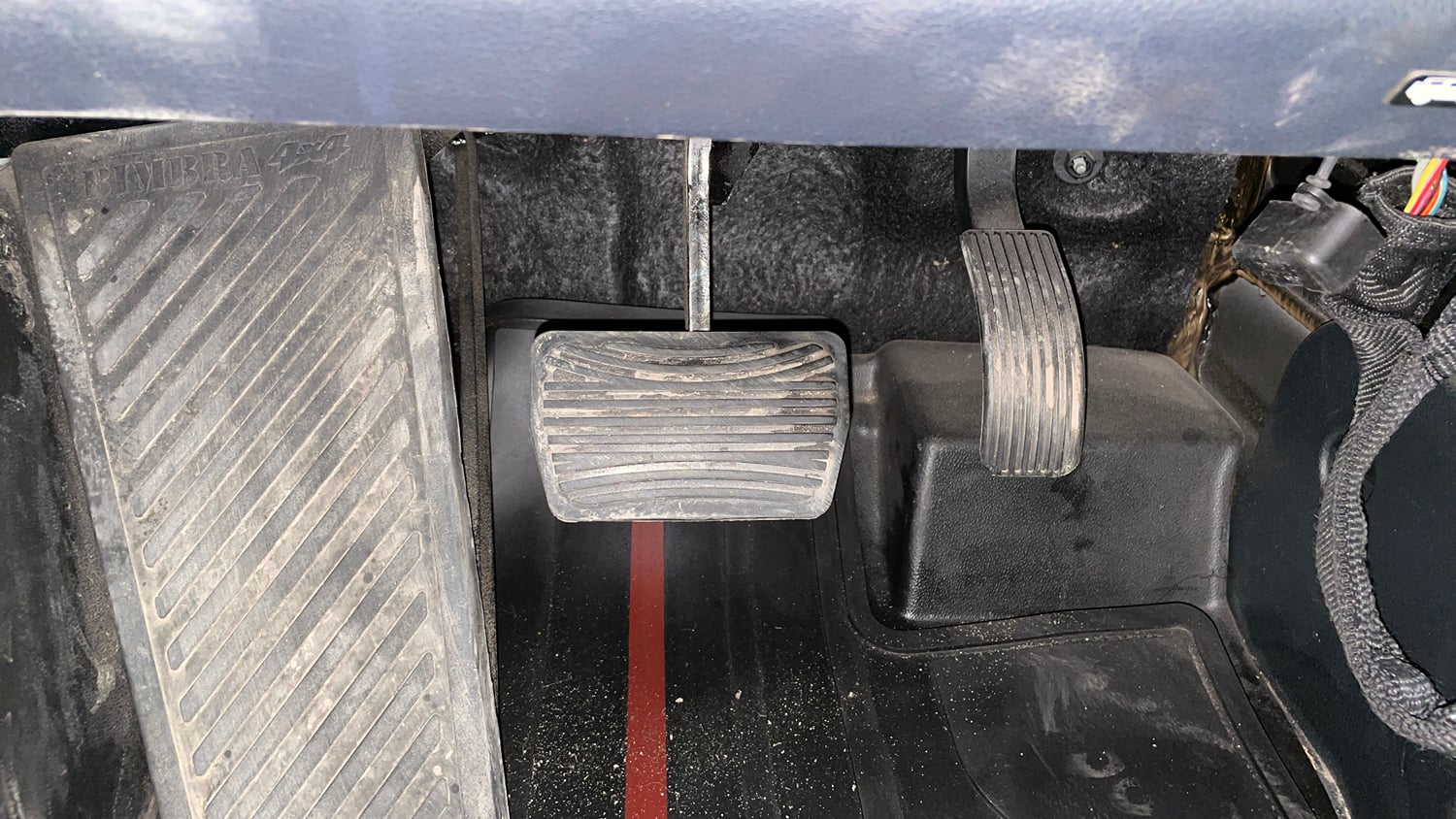 Used 2022 mahindra Thar LX Hard Top Petrol AT 4WD Petrol Automatic interior PEDALS VIEW