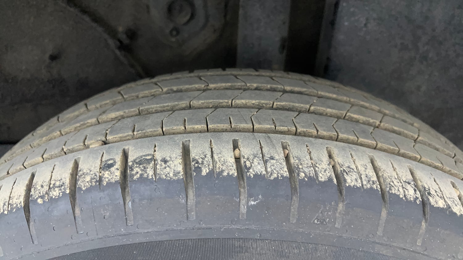 Used 2024 Tata Punch Creative Dual Tone MT Sunroof Petrol Manual tyres LEFT REAR TYRE TREAD VIEW