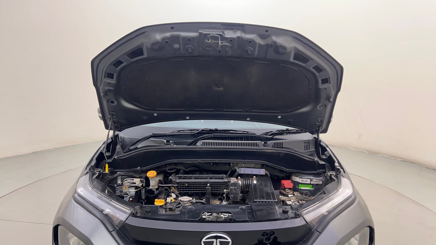 Used 2023 Tata Punch Pure MT Petrol Manual engine ENGINE & BONNET OPEN FRONT VIEW
