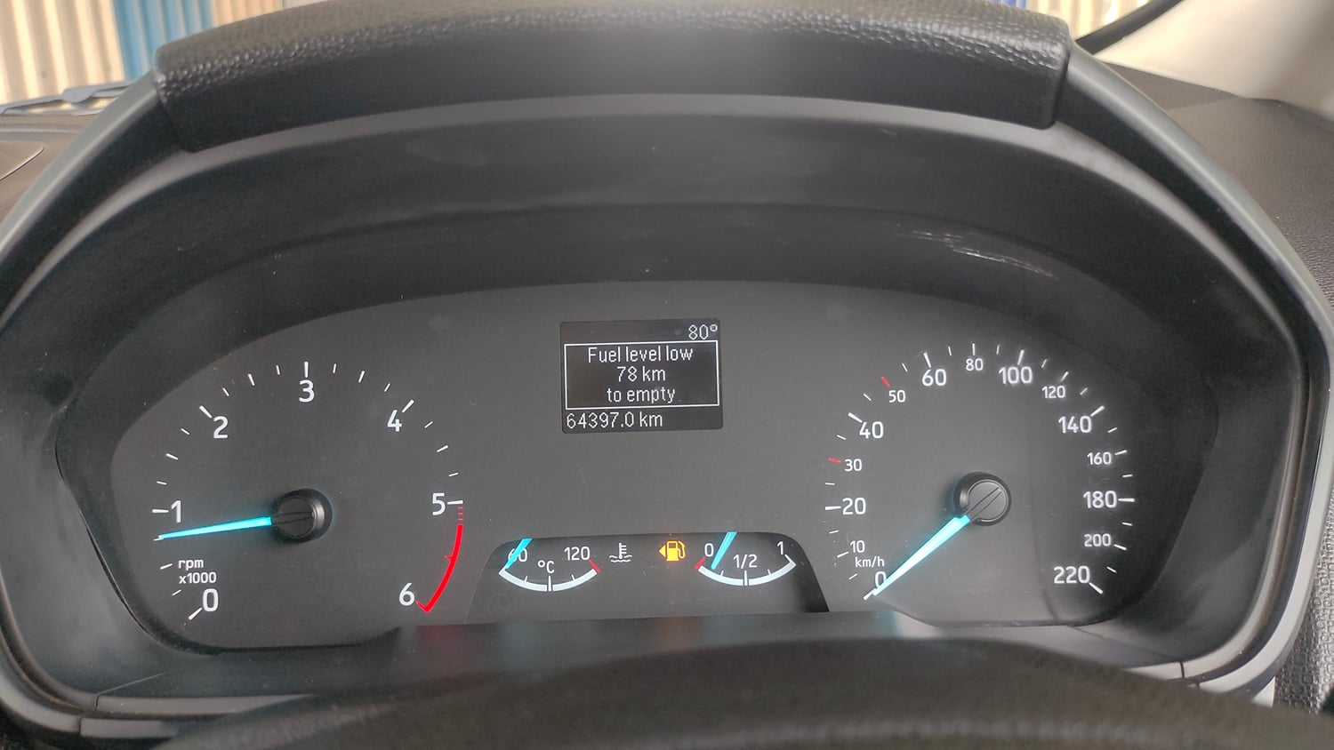 Used 2020 Ford EcoSport Ambiente 1.5L TDCi Diesel Manual interior CLUSTERMETER VIEW