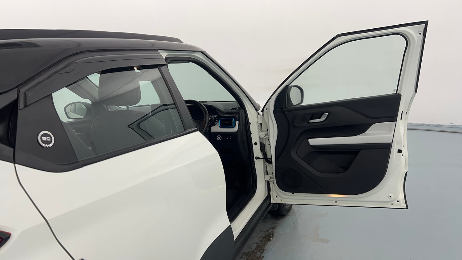 Used 2023 Tata Punch Creative Dual Tone Petrol Manual interior RIGHT FRONT DOOR OPEN VIEW