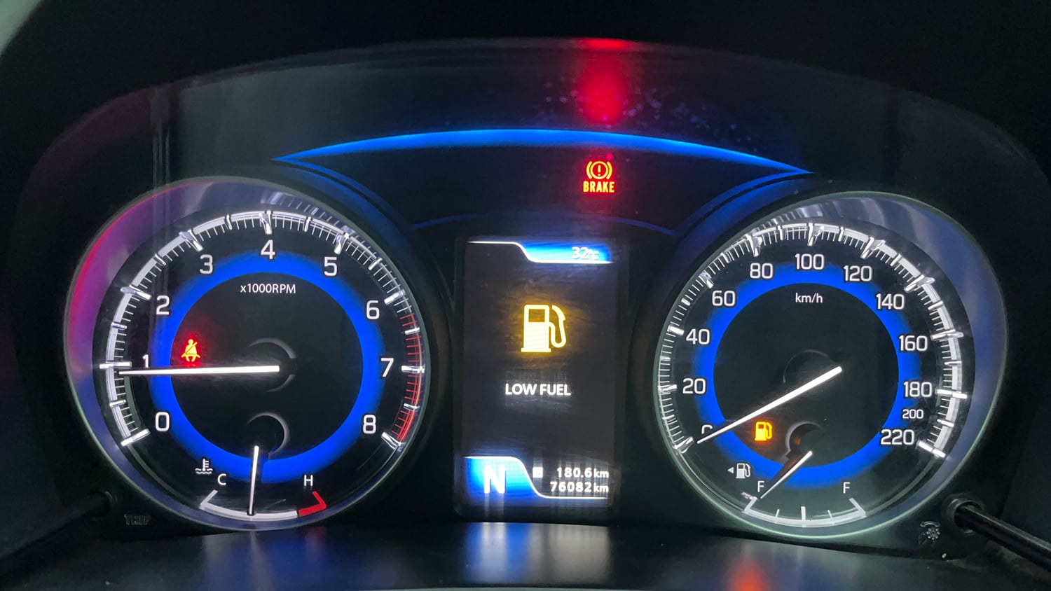 Used 2017 Maruti Suzuki Baleno Zeta 1.2 AT Petrol Automatic interior CLUSTERMETER VIEW
