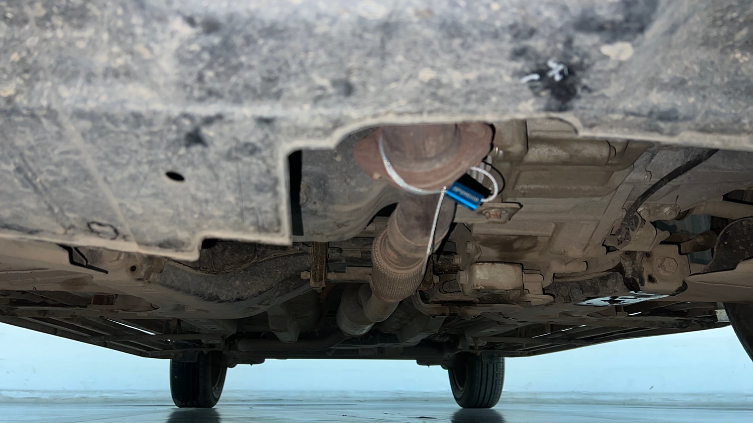 Used 2024 Tata Nexon Pure (S) 1.2 Petrol 6AMT Petrol Automatic extra FRONT LEFT UNDERBODY VIEW