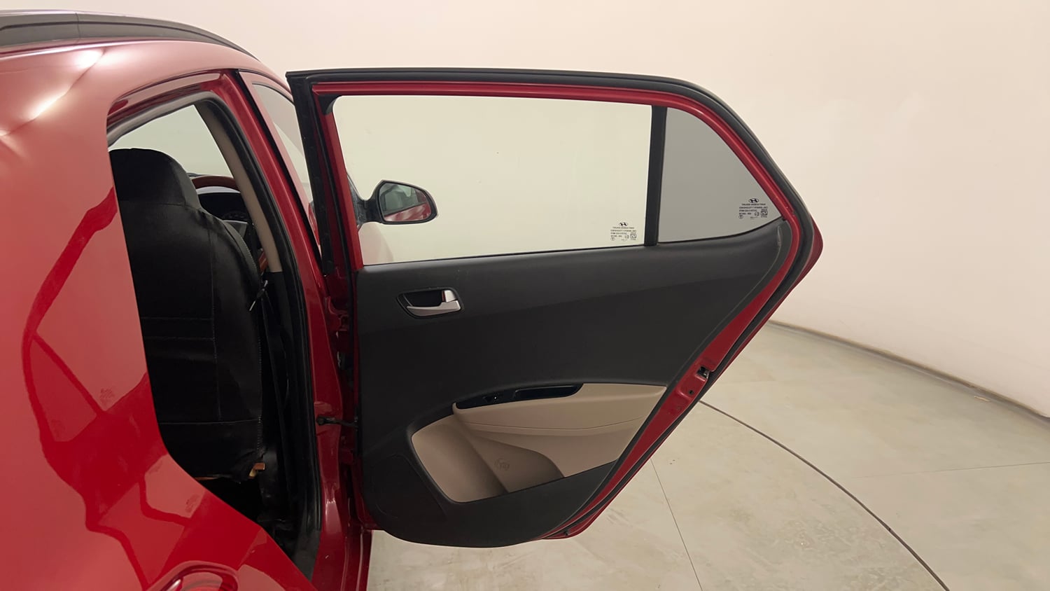 Used 2017 Hyundai Grand i10 Sportz (O) AT 1.2 Kappa VTVT Petrol Automatic interior RIGHT REAR DOOR OPEN VIEW