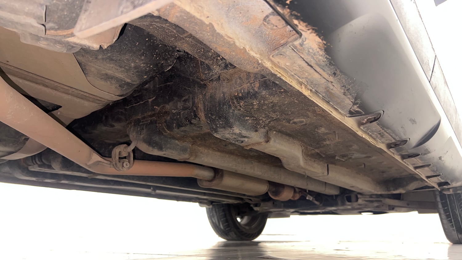 Used 2022 Hyundai Creta SX (O) 1.4 Turbo 7 DCT Petrol Automatic extra REAR RIGHT UNDERBODY VIEW